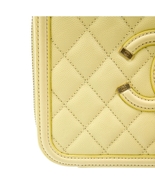 Chanel Medium Size Yellow Filagree Vanity Style Bag - £353.98 GBP