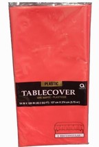 Apple Red Rectangular Plastic Party TableCover 54&quot; x 108&quot; - £6.21 GBP
