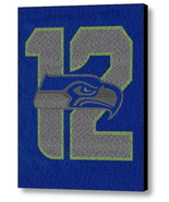 Official Seattle Seahawks 12th fan man 2014 Roster Mosaic FRAMED Limited... - £14.98 GBP