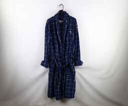 Vintage Tommy Bahama Mens L / XL Faded Plush Fleece Belted Bath Robe Blu... - €42,46 EUR