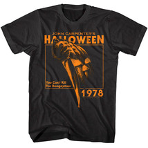 Halloween Pumpkin Knife 78 Men&#39;s T Shirt Horror Movie John Carpenter Boogeyman - £22.41 GBP+