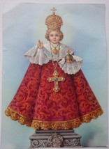 Vintage Infant Of Prague Litho 5x7 - $3.99