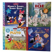 Disney Sticker Storybook Minnie Dalmatian Pluto Aladdin 40+ Stickers Lot... - $8.99
