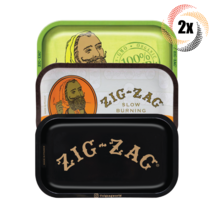 2x Trays Zig Zag Small Size Smoking Rolling Tray | Variety | Mix &amp; Match! - £15.76 GBP
