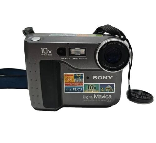 Sony Mavica Digital Camera MVC-FD71 0.4MP & Strap Untested - $19.75