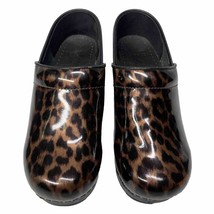 Dansko Leopard Cheetah Print Clogs Shoes Women’s Size 37 - £15.85 GBP
