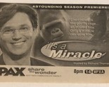 It’s A Miracle Tv Guide Print Ad Pax Richard Thomas TPA14 - $5.93