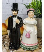 Patriotic American President Abraham Lincoln And Mary Salt Pepper Shaker... - $23.57 CAD