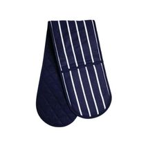 Premier Housewares Butcher Stripe Double Oven Glove - Navy  - $41.00