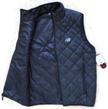 New Balance Men&#39;s Navy Full Zip Quilted Lightweight Vests Size S, M, #NBMV8229 - £39.14 GBP