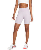 NIKE Womens Bike Shorts Swoosh Purple Iced Lilac Size XS $40 - NWT - £7.12 GBP