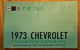 1973 Chevrolet Nova Owners Manual User Guide Reference Operator Book Fus... - £15.45 GBP