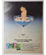 1976 Calgon Herbal Bath Pour yourself a Calgon Bath Magazine Ad   - £7.88 GBP