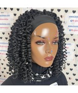 Short Curls Spiral Spring Curl Curly Headband Braided Wigs For Black Wom... - $112.20