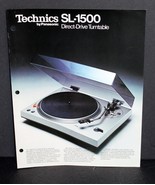Technics SL-1500 Direct Drive Turntable OEM Sales Brochure of Specs &amp; Fe... - $379.94 MXN
