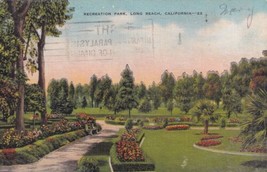Long Beach California CA Recreation Park 1951 Postcard C22 - £2.35 GBP