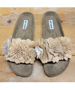 Womens 6 not rated Tan Applied Flower Open-Toe Sandals Shoes - $12.22 CAD