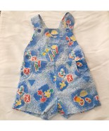 Vintage One to Grow romper sz 12 months baby overalls summer sun beach p... - $298.24 MXN