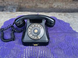 1960's office desk phone, Iskra ATA 12 bakelite retro phone, landline te... - $90.00