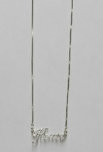 925 Sterling Silver Name Necklace - Name Plate - KATIE 17&quot;, Chain w/Pendant - £47.18 GBP