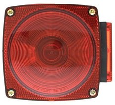 Uriah Products UL440011 4-1/2&quot; Square Red Signal Light with License Illu... - $22.78