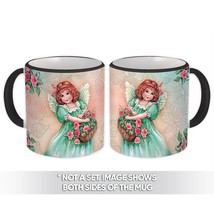 Angel with Flowers : Gift Mug Catholic Religious Esoteric Victorian - £12.70 GBP