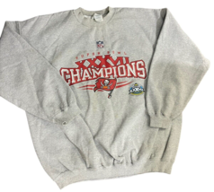 Tampa Bay Buccaneers Sweatshirt Mens XL Vintage 2003 Super Bowl XXXVII Gray - £22.41 GBP