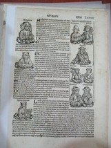 Page 79 De Incunable Nuremberg Chronicles, Done En 1493 - £125.37 GBP