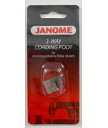 Genuine Janome 3-Way Cording Foot for Rotary Hook Models 200-345-006 NEW - £9.33 GBP