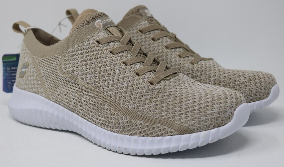 S Sport By Skechers Women's Resse Performance Slip-On Sneakers Taupe 10 NEW