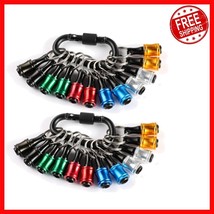 24pc Portable Bit Holder Keychain - Lightweight Screwdriver Organizer wi... - $38.60