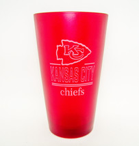 Kansas City Chiefs NFL Team Color Frosted Beer Pint Glass Cup 16 oz Red - $21.78