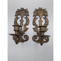 Antique Bronze Wall Sconce, Made in India, Fruit Basket, Art Nouveau Wall Decor - £284.72 GBP