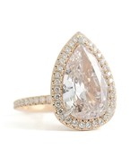 Authenticity Guarantee 
GIA Pear Fancy Light Pink Diamond Halo Engagemen... - £157,267.28 GBP