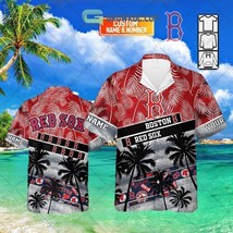 HOT Boston Red Sox Palm Tree Hawaiian Shirt 3D AOP Shirt Summer 2024 S-5XL - £8.20 GBP+