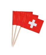 DelightBox Switzerland | Swiss Flag Toothpicks (100) - $7.90