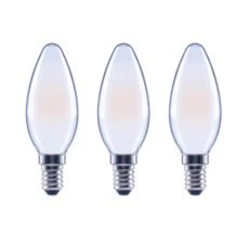 (3) ECOSMART B11 Candelabra Light Bulbs LED Dimmable 5.5 60W Bright Whit... - $4.98