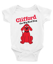 Clifford The Big Red Dog Short &amp; Long Sleeves, Baby &amp; Toddler Onesie Bod... - £17.52 GBP