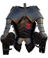 Medieval 18GA Knight Black Armor Half Suit Steel Cosplay For Halloween C... - $570.34