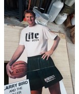 1992 Boston Celtics Larry Bird #33 Miller Lite Beer Display Sign 6 FT Ta... - £103.42 GBP