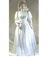 Homco Home Interiors Porcelain Figurine Bride #1480  9&quot; Tall VGC Flowers - $760.03 MXN