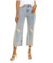 Avec Les Filles Distressed Destroyed Straight Wide Leg Jeans Women&#39;s 28 ... - £25.37 GBP