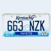 2006 United States Kentucky Fayette County Passenger License Plate 663 NZK - $16.82