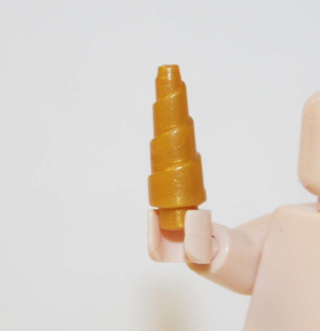 Building Horn Spike Gold Construction Piece Minifigure Custom - $1.50