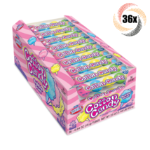 Full Box 36x Pack Dubble Bubble Cotton Candy Gum Balls | 3 Gumballs Each | .64oz - £16.58 GBP