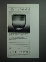 1989 Steuben Crystal Ad - The 1989 Steuben Catalogue - $18.49