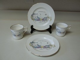 Paragon By Appointment to her Majesty ~ 2 Cups and 2 Plates ~ England White - £28.42 GBP