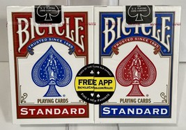 DOUBLE PACK (set of 2) of BICYCLE Standard PLAYING CARDS / New SEALED 20... - £7.68 GBP