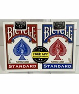 DOUBLE PACK (set of 2) of BICYCLE Standard PLAYING CARDS / New SEALED 2017 USA - $9.73