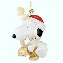 Lenox Snoopy&#39;s List For Santa Ornament Peanuts Woodstock Christmas Gift NEW - £58.19 GBP